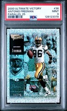 2000 Ultimate Victory #36 Antonio Freeman Parallel 25 14/25 PSA 9 POP 2
