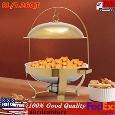 7.26QT Chafing Dish Buffet Set Alcohol-fueled Food Warmer Banquets Catering USA