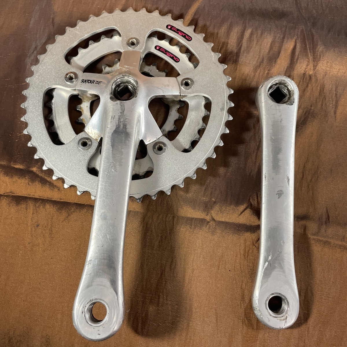 Suntour XC Pro Triple Crankset 175mm with Sugino Rings 46/36/24 | eBay