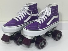 Custom Vans Roller Skates Purple Mens 3.5 Womens 5 Indoor Outdoor Wheels New