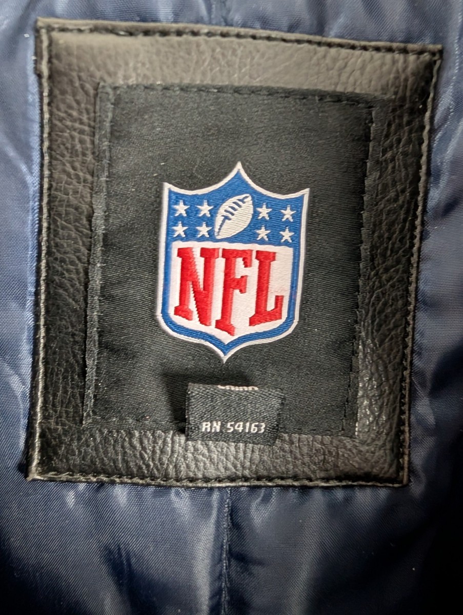 GIII NFL Tennessee Titans Football Faux Leather Varsity Jacket
