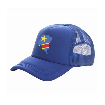 Congo hat soccer team DRC Leopards fan RDC chapeau mondial 2026 hat Simple blue 