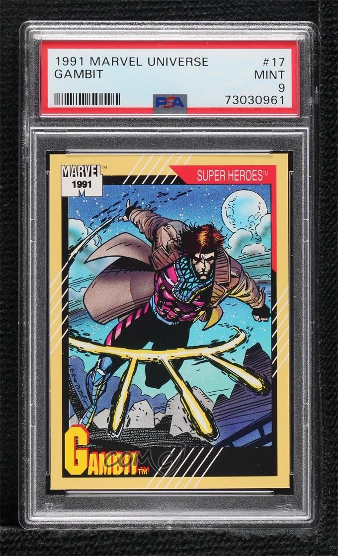 1991 Impel Marvel Universe Series II Super Heroes Gambit #17 PSA 9 MINT 0b3o