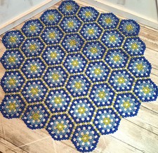 Large Hand Made Plastic Beaded Place Mat/Doil...