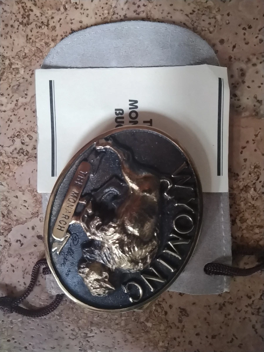 Colorado Bison Belt Buckle Solid Brass United Banks Heritage Mint Registered COLORADO BISON BELT Buckle Solid Brass United Banks Heritage  main image 3