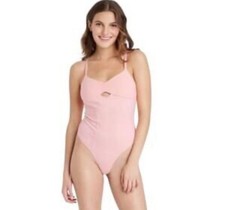 Colsie Pink One-Piece Bodysuit XS Adjustable Straps Keyhole Detail