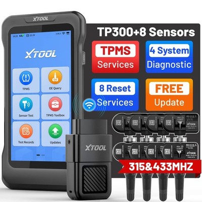 XTOOL TP300 TPMS Programming OBD2 Scanner Dianostic Tool Code Reader w/8 Sensors