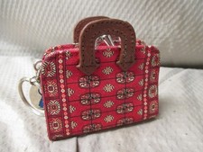 Disney Mary Poppins Mini Carpet Bag Purse Key Chain Coin Purse
