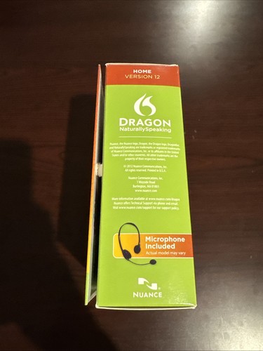 Dragon Naturally Speaking Version 12 Speech Recognition Software Home Edition - Picture 2 of 5
