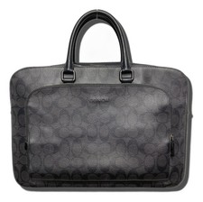 COACH Ethan Brief Signature Canvas Black CR274 Handbag Authentic Men 5600