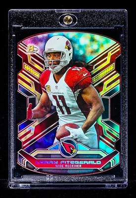 Larry Fitzgerald RARE REFRACTOR COLOR MATCH HOLO PRIZM INVESTMENT CARD SSP