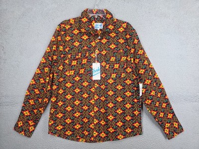 Fresh Prints Of Bel-Air Drill Clothing Mens Shirt Size M Carlton Front Pockets