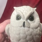 2 Vintage Owl. Ceramic planter & solid figure. Vase Retro 70s Flower pot candle  — photo 10