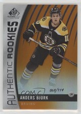 2017 SP Game Used Authentic Rookies Orange Rainbow 68/114 Anders Bjork #110 s3g