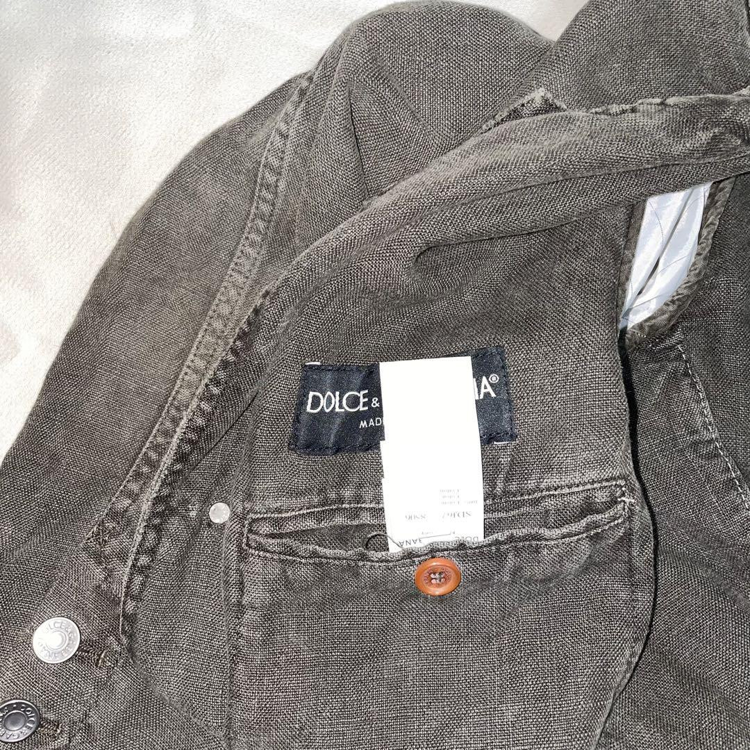 91s archive DOLCE&gabbana リネン jacket 46 91s archive DOLCE&gabbana リネン jacket 46