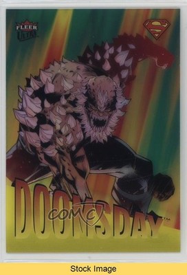 2026 Fleer Ultra Superman '95 Retro Yellow Doomsday #R-9 READ 0il7
