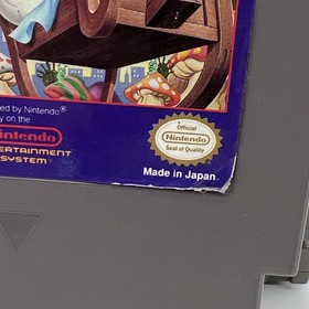Little Nemo: The Dream Master (Nintendo, NES, 1990) etichetta testata danneggiata