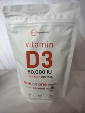 Micro Ingredients Vitamin D3 K2 Supplement Softgels