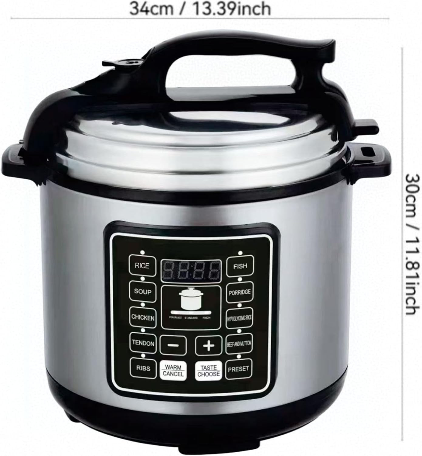 6L Electric Pressure Cooker - Versatile 10-in-1 with 24-Hour Timer