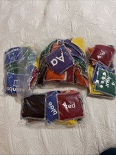 Lakeshore Beanbags Letters Colors Shapes Numbers Complete Set Early Learning