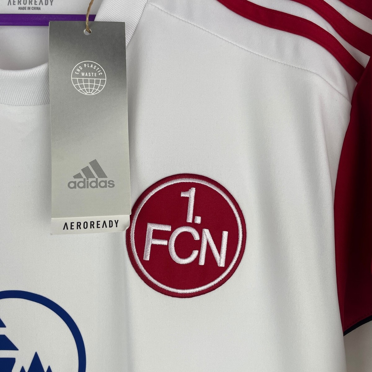 1. FC Nürnberg 2022-2023 Away Football Shirt Adidas Soccer