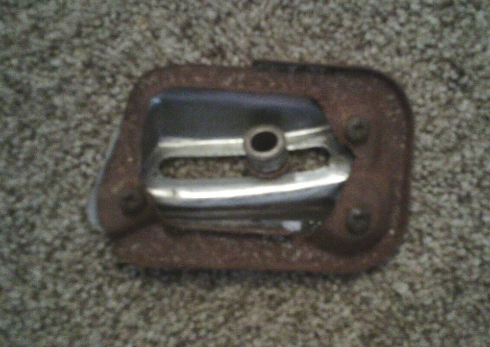 1963-1964 Cadillac водитель двери зеркало управления Escutcheon хром блестящий хром! - Изображение 2 из 2