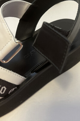 John Galliano Criss Cross Black & White Logo Platform  display picture 1