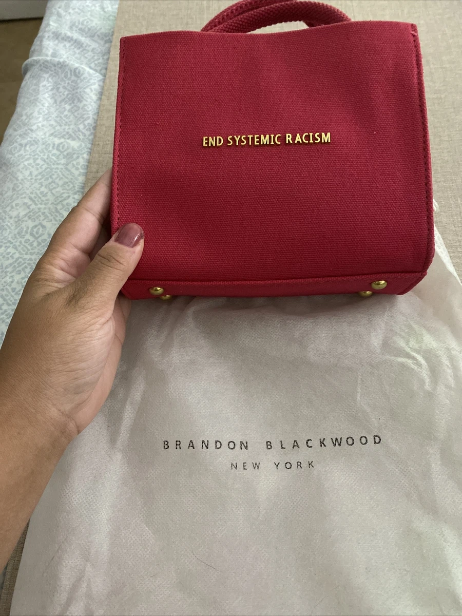 End Systemic Racism ESR Brandon Blackwood Red Mini Tote Purse Bag