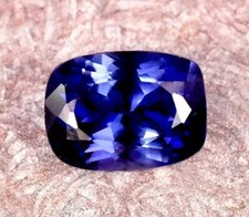 8-10 Ct Natural Ceylon Royal Blue Sapphire Cushion Cut Loose Certified Gemstone