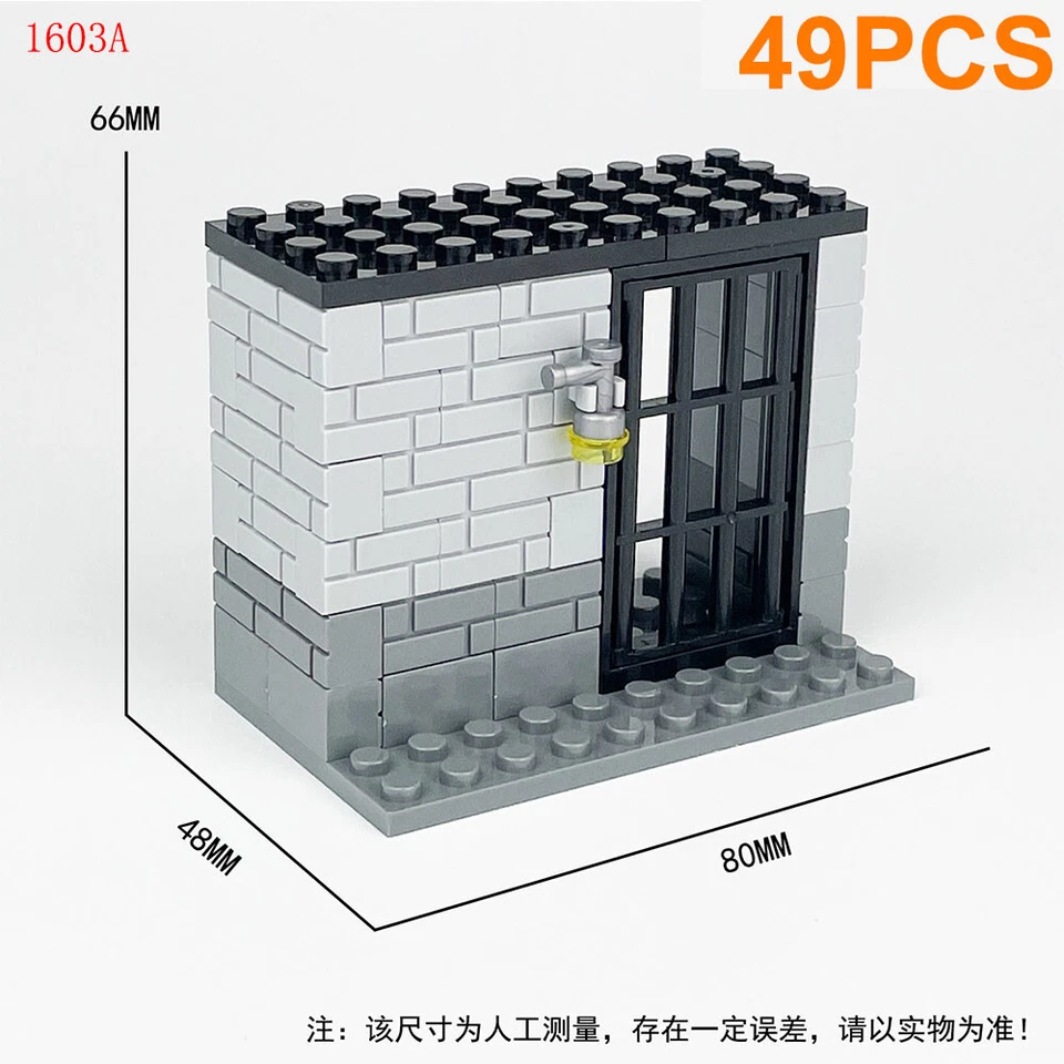 MOC PDF Paper Instructions Prison Jail Military Figures Building Block Brick Set - Image 2 of 4