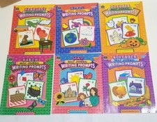 Daily Journal Writing Prompts, K-2, 6 book lot, Teacher resources, Homeschool