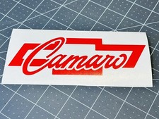 Chevy Bowtie w/"Camaro" Vinyl Decal Many Sizes Colors SS RS Z/28 LS