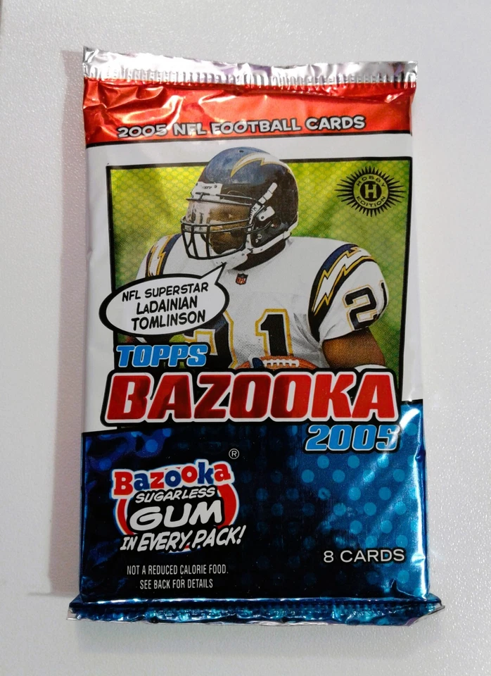 2005 Football 3 Pack Lot Bazooka Topps Rack Total Hobby - Image 2 of 4