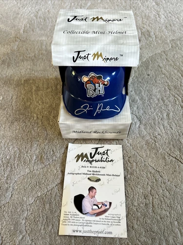 Tim Hudson MLB Original Autographed Helmets