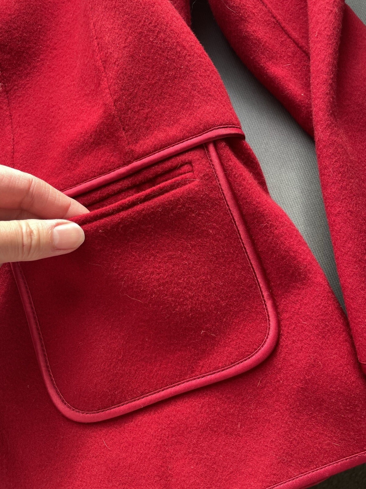 Talbots Red Wool Blazer Jacket Single Button  Col… - image 6