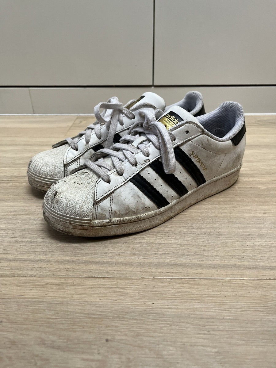 UK Adidas Superstars Black And White Mens UK