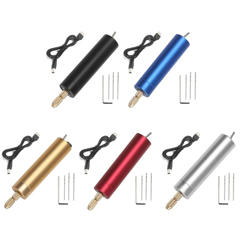 Micro Electric Hand Drill Set for Resin Electrical Pin Vise Kit