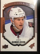 2015-16 UD Hockey Series 2 Rookies UD Portraits #P-67 Henrik Samuelsson