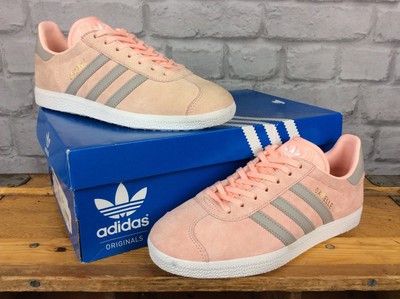 ADIDAS LADIES UK 5 EU 38 HAZE CORAL SUEDE GAZELLE TRAINERS RRP £75 | eBay