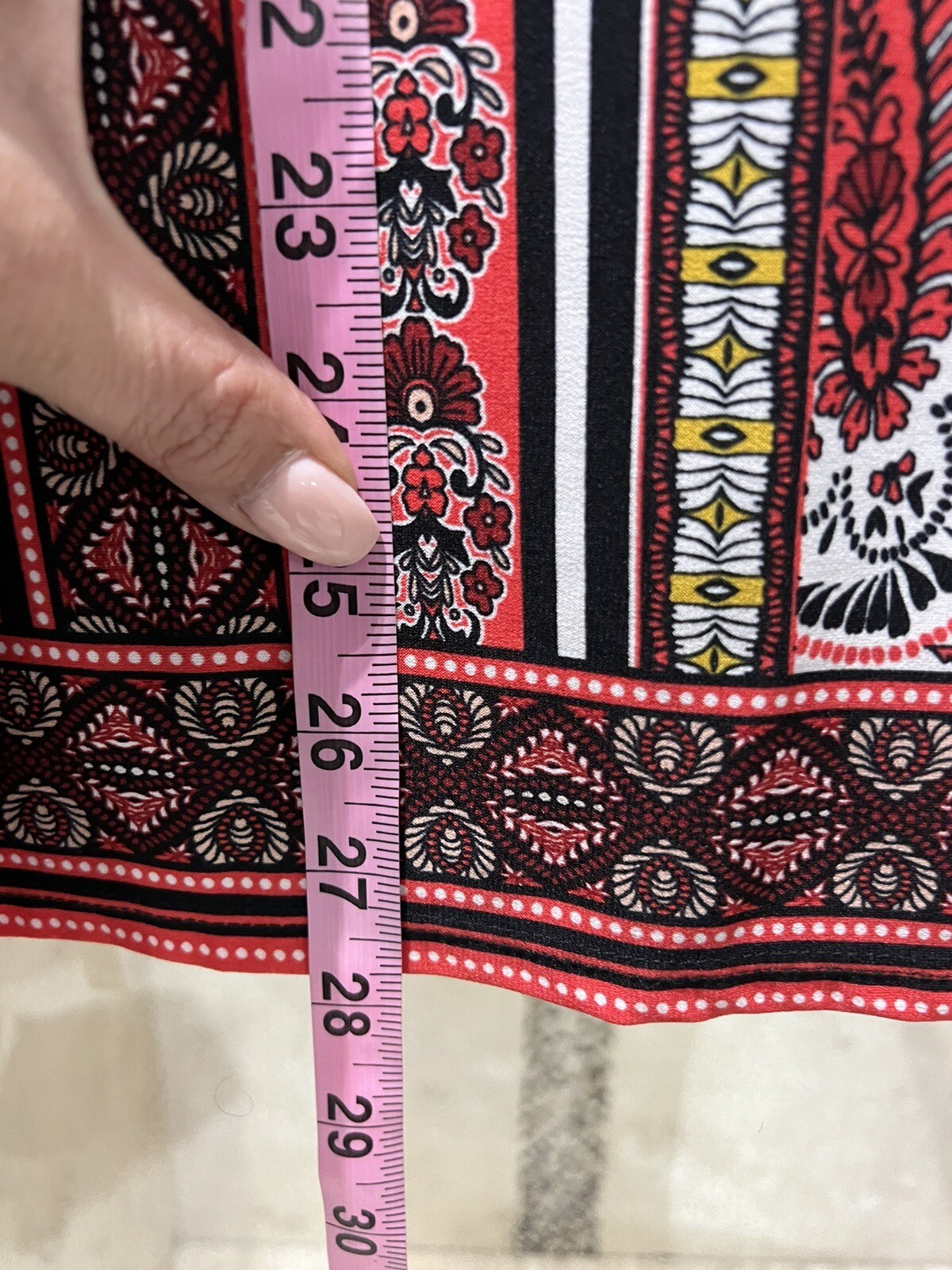 Chico’s Multicolored Stretch Flare Long Sleeve Bl… - image 6