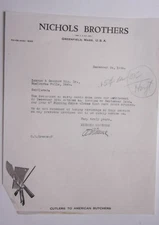 1926 Lamson Goodnow Nichols Brothers Cutlers Greenfield MA Ephemera L917D