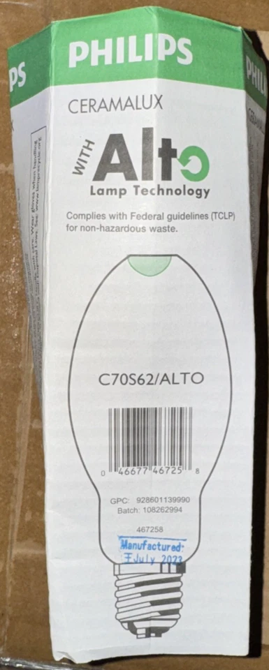 Philips Son 70W E39 CL SL/12 High Pressure Sodium Lamps 12 pack - Image 3 of 3