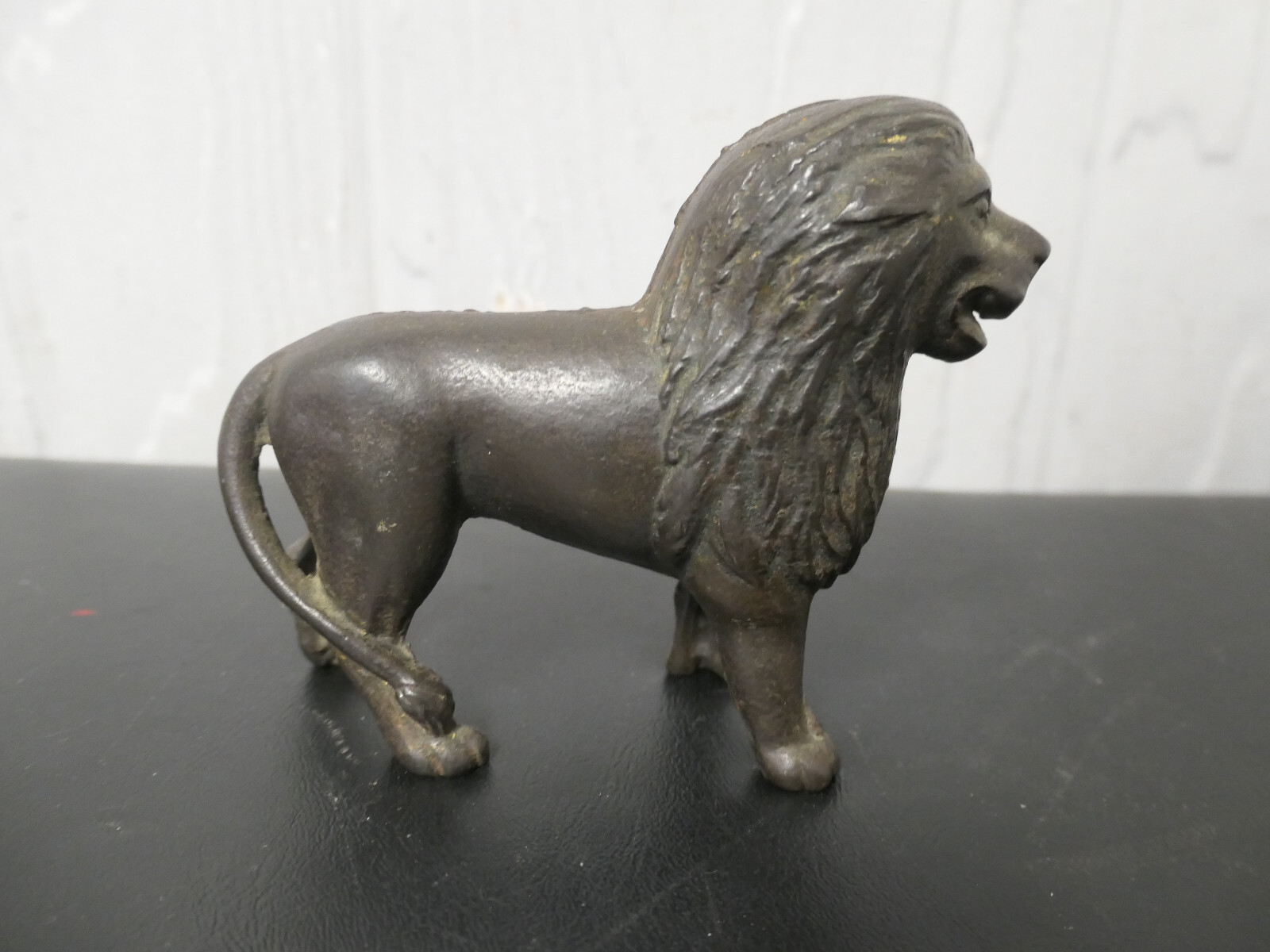Vintage Cast Iron Lion Bank. 5" Long Piggy Bank eBay