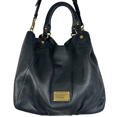 美品　MARC by MARC JACOBS CLASSIC Q バッグ　黒 Marc by Marc Jacobs Black Leather Classic Q Groovee Satchel