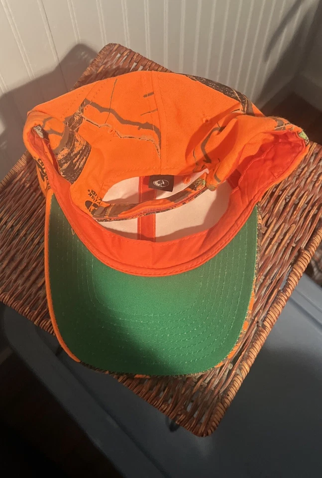 Шляпа дорожная OC оранжевая камуфляжная настоящая с регулируемым ремешком - Изображение 2 из 4