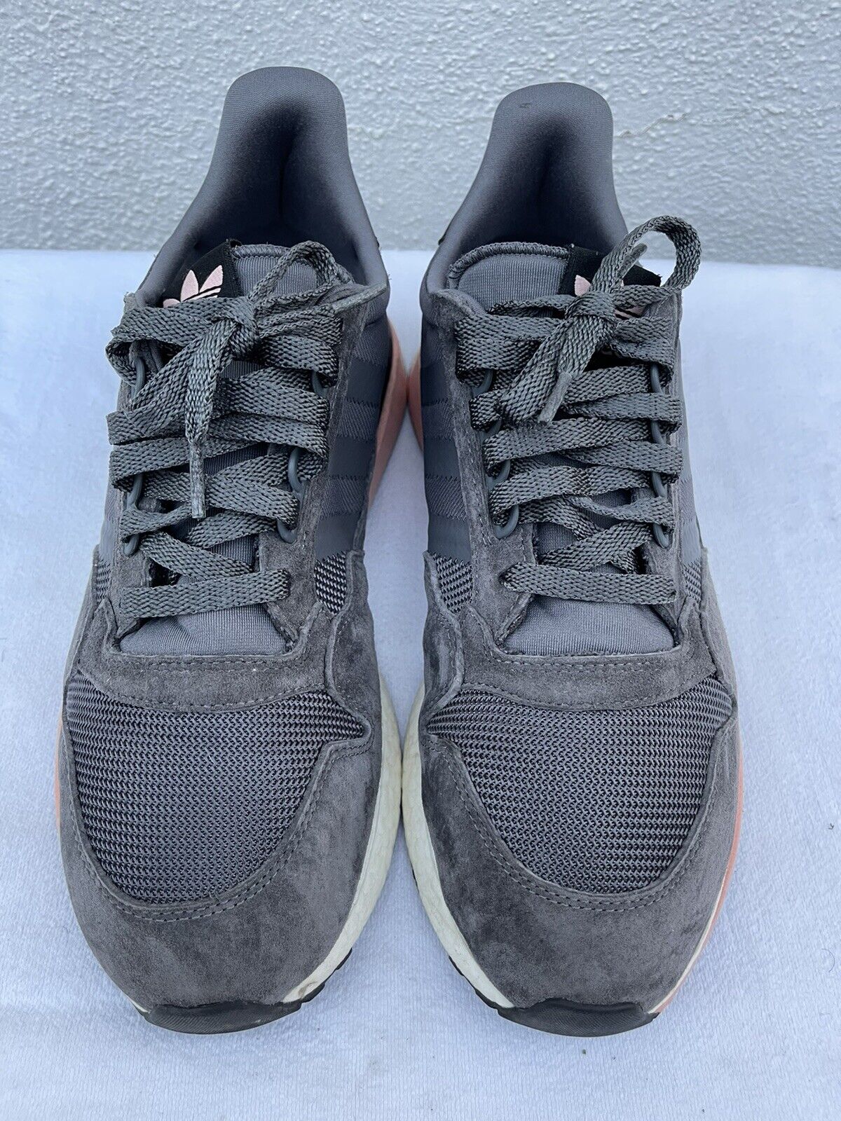 EUC ADIDAS ZX 500 RM Men US 11 GREY PINK BOOST SU… - image 3