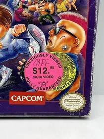 Mighty Final Fight NES Nintendo Game Rare VTG Authentic Rare W/ Box & Sleeve HTF