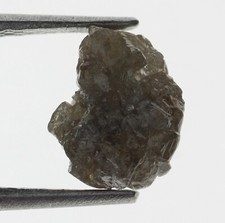 0.92 CT Dark Brown Real Natural Rough Loose Diamond, Uncut Raw Gemstone For Ring