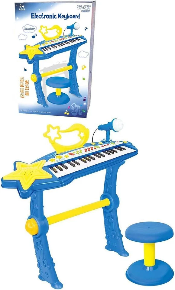 Teclado de piano para niños de 37 teclas juguete instrumento musical electrónico juguete educativo Foto 3 de 4