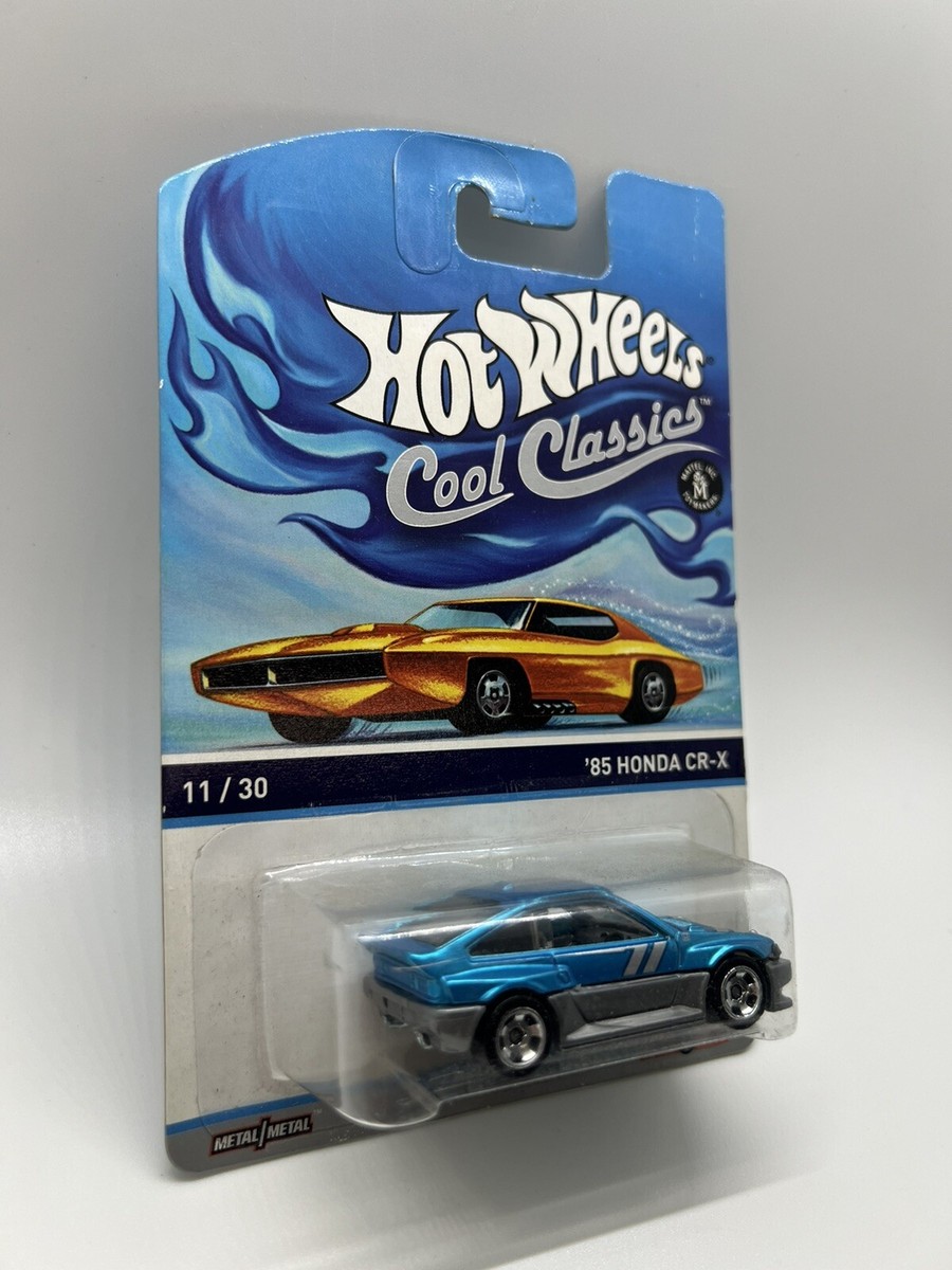 Hot Wheels Cool Classics 1985 Honda CR-X, Blue, 1:64 - Gold